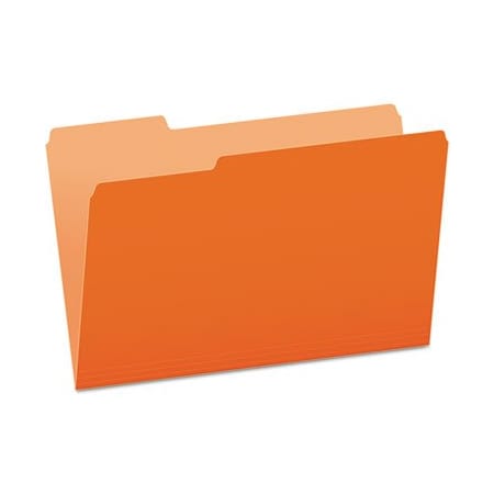 Tops Business Forms Pendaflex, COLORED FILE FOLDERS, 1/3-CUT TABS, LEGAL SIZE, ORANGE/LIGHT ORANGE, 100PK 15313ORA